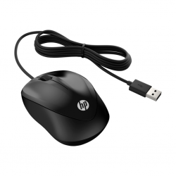 HP 1000 Wired Mouse, 1.5m cord, Black