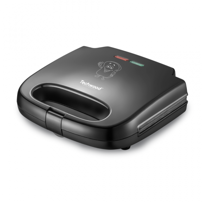 Techwood TCM 806 Non Stick Blk Sandwich Maker "O"