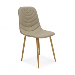 Ramsey Dining Chair PU Beige Color