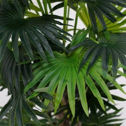 Small Fan Palm Tree Artificial 130cm P.Pot 7"