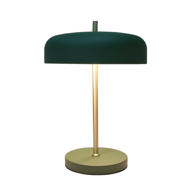 Table Lamp Green Metal Base ACSLG2115005
