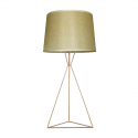 Table Lamp Metal Marrom Claro D30xH64 cm