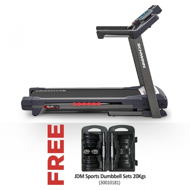 Schwinn 510T Treadmill & Free JDM Sports Dumbbell Sets 20Kgs