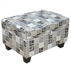 Alps Ottoman Quadrant Grey (FG) Colour Fabric