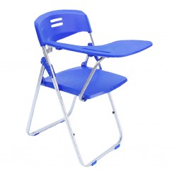 Stacking Lecture Chair COUXl3203 Blue With Flap