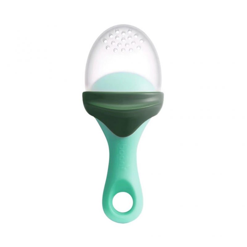 Boon Pulp Silicone Feeder - Green/Gray B11414 Boon Pulp Silicone Feeder - Green/Gray B11414