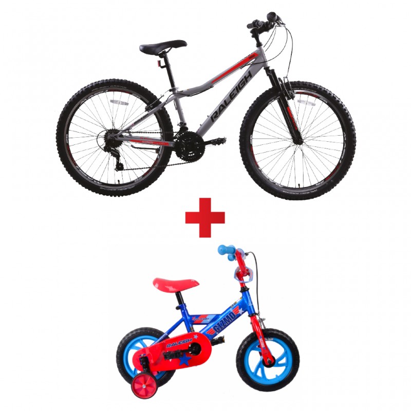 Raleigh Mirage26-17 26'' MTB + Raleigh Gizmo 12-19 12" Boys