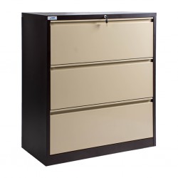 Lateral Filing Cabinet COULFC3 Brown & Beige