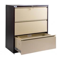 Lateral Filing Cabinet COULFC3 Brown & Beige