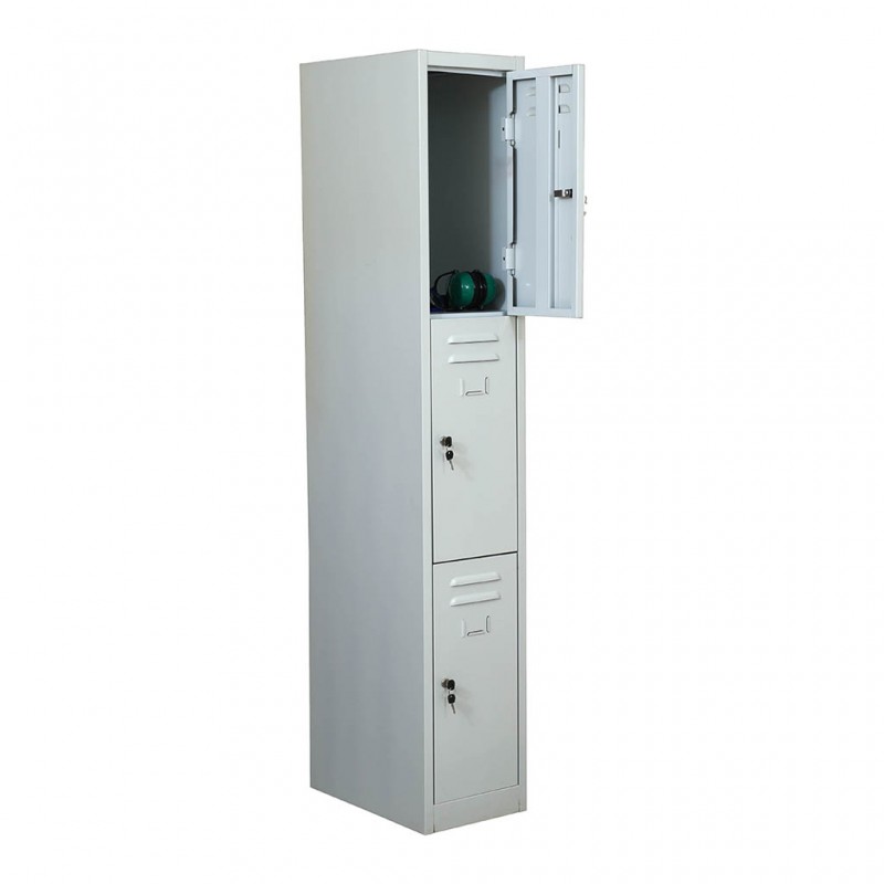 Locker Cabinet COULC3 Grey 3 Compartment
