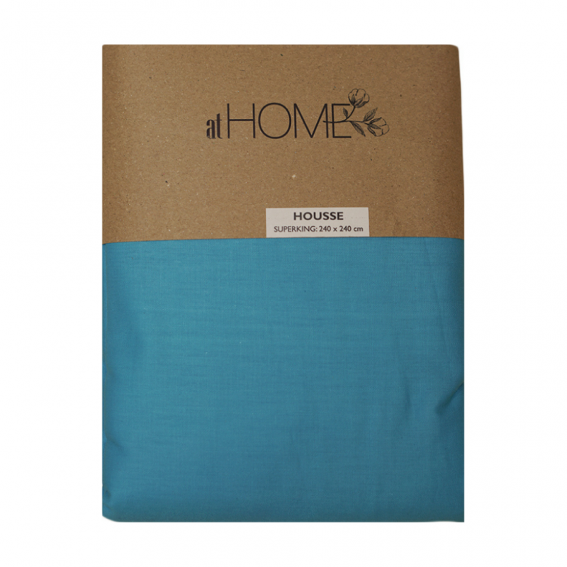 Fitted Sheet 200x200+20 cm Turquoise