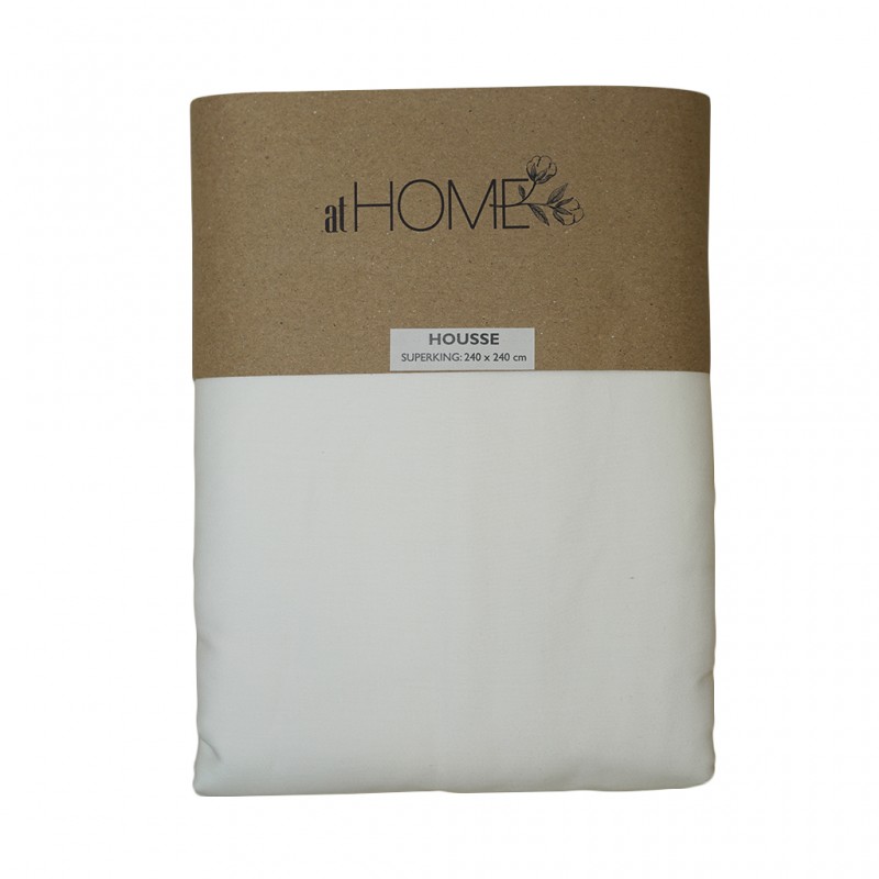 Fitted Sheet 200x200+20 cm White