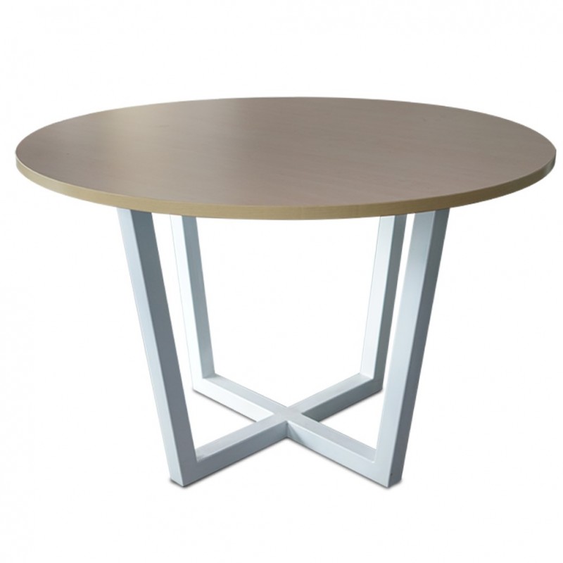 Meeting Table Round D90SMT Metal Leg DIA 90xH75 MDF