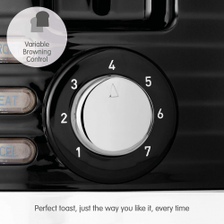 Morphy Richards 220026 Dune 2 Slice Black Toaster Plastic