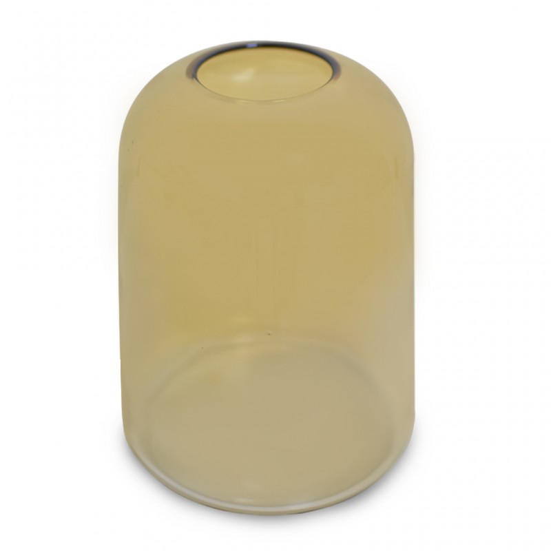Vase 18cm, brown glass Vase 18cm, brown glass
