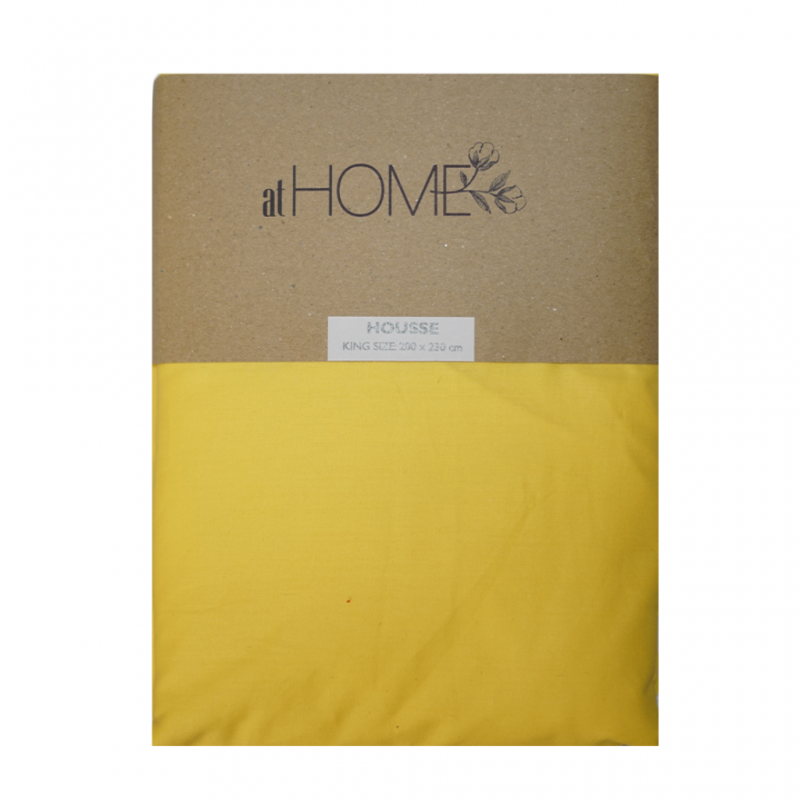 Fitted Sheet 160x190+20 cm Bright Yellow
