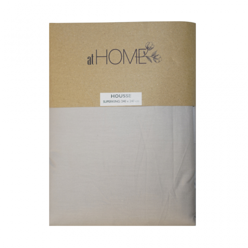 Fitted Sheet 200x200+20 cm Light Grey