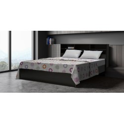 Rio Bed 150x190 cm MDF Wengue