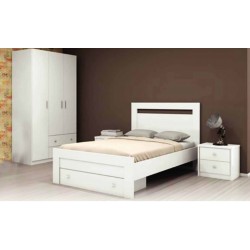 Venus Bedroom Set 120x200 cm White Finish