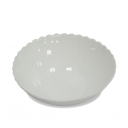 Dinner Set 33 PCS Shell Opal Glass White