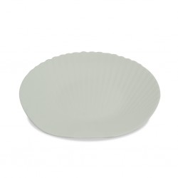 Dinner Set 33 PCS Shell Opal Glass White