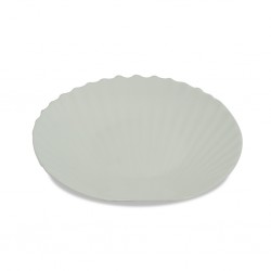 Dinner Set 33 PCS Shell Opal Glass White