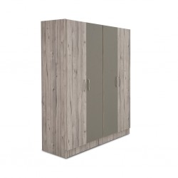 Deanston Wardrobe 4 Doors PB Florensa+Plain Zircon