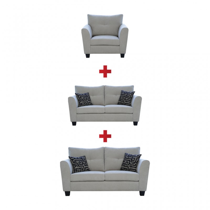 Alexis 3+2+1 Seater in Camel Col Fabrics