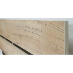 Bucharest Bed 150x190cm  Sapphire Oak