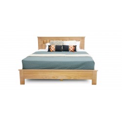 Sky Bed 160x200 cm Pine Wood Finish Oak