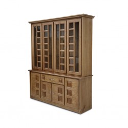 Sky Wall Unit 8 Doors + 1 Drawers Pine Finish Oak