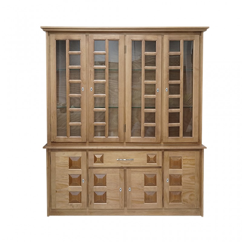 Sky Wall Unit 8 Doors + 1 Drawers Pine Finish Oak