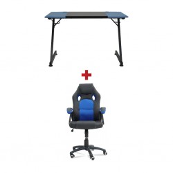 Kirby Gaming + Kain Gaming Chair Black /Blue Class 4 Gas Lift