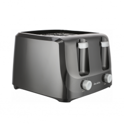 Decakila KETS003W 4 Slice Black Toaster "O"