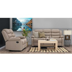 Tavana Recliner Sofa 3+2 Camel Fabric