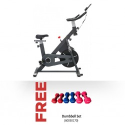 JDM Sports MSP0203S Magnetic Spin Bike & Free Dumbbell Set