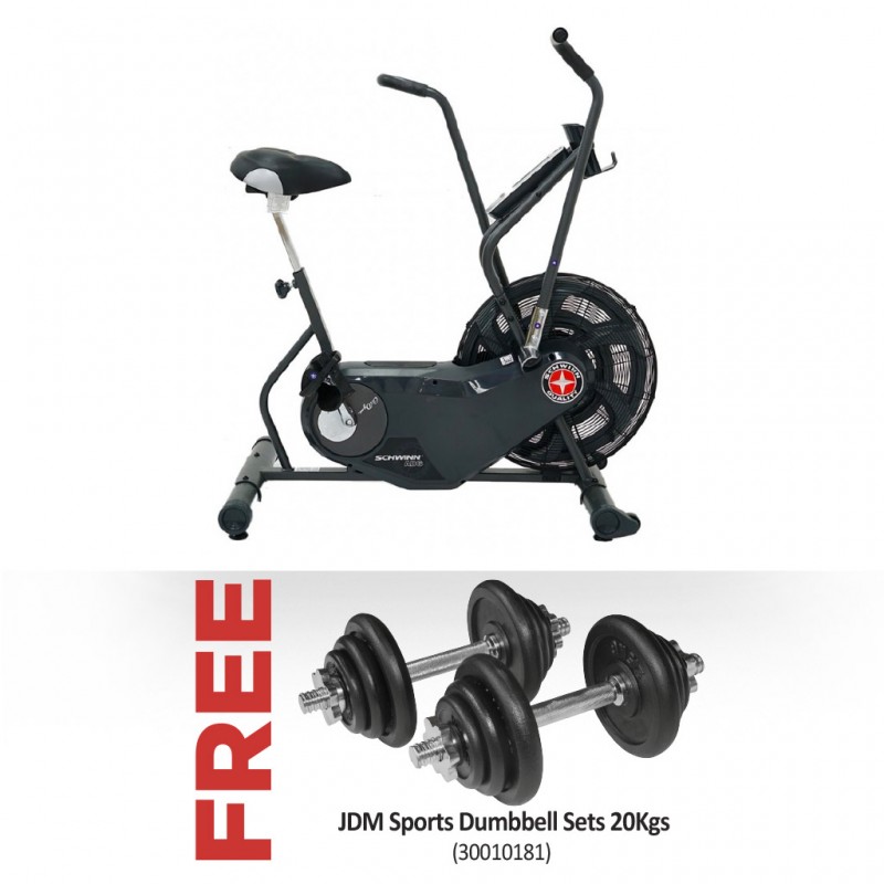 Schwinn AD6 Airbike & Free JDM Sports Dumbbell Sets 20Kgs