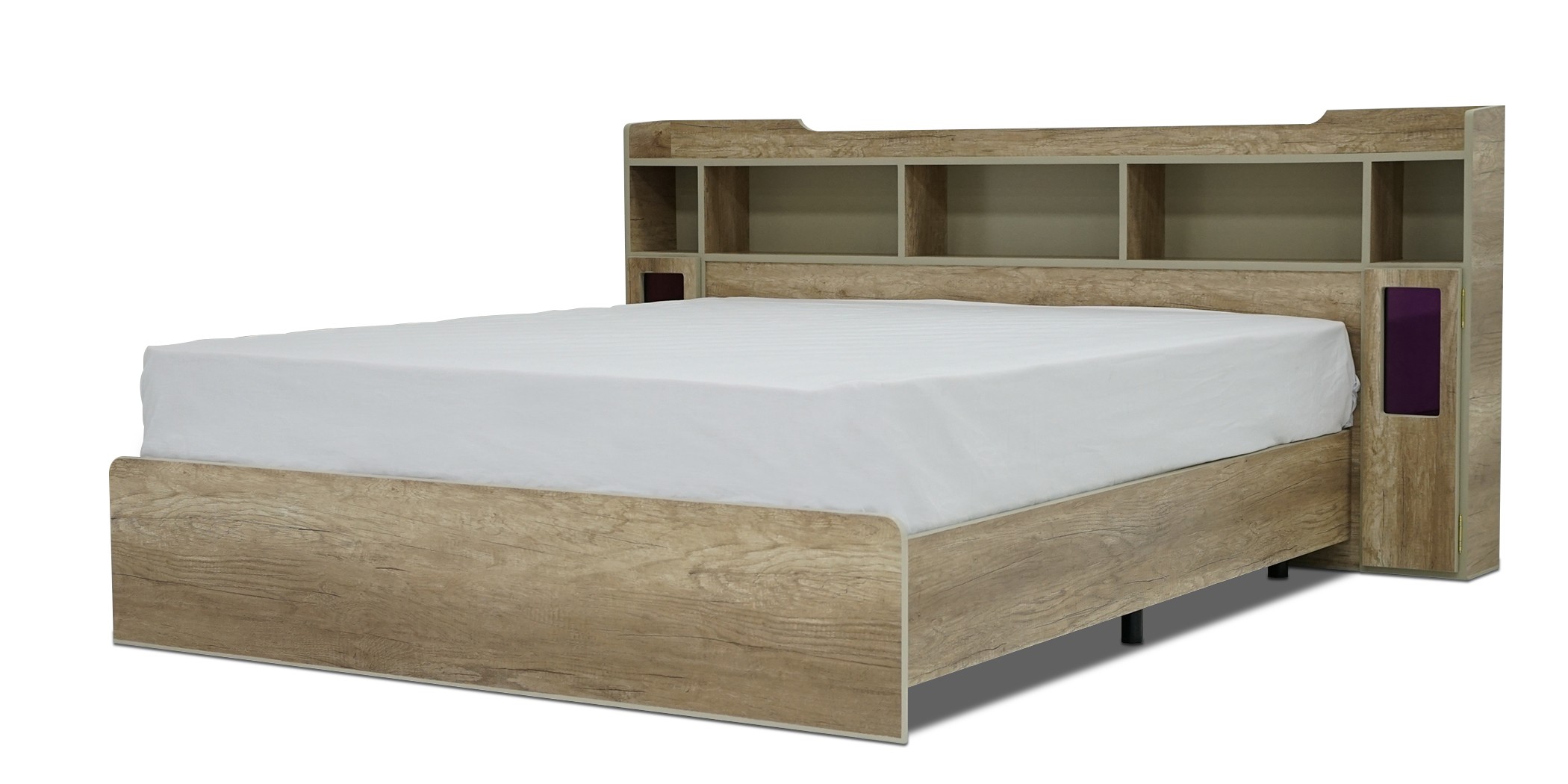 Venlo Bed 150x190 cm MDF Maroon