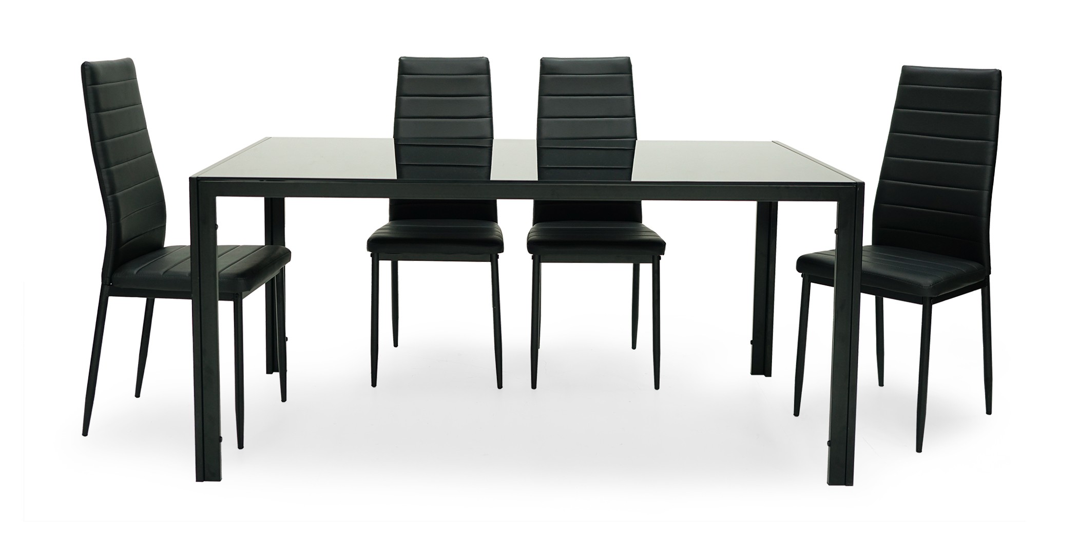 Henrix Table and 6 Chairs Metal