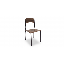 Viviana Table and 6 Chairs in Metal Black Color