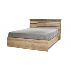 Alpine Bed 150x190 cm Grey MDF