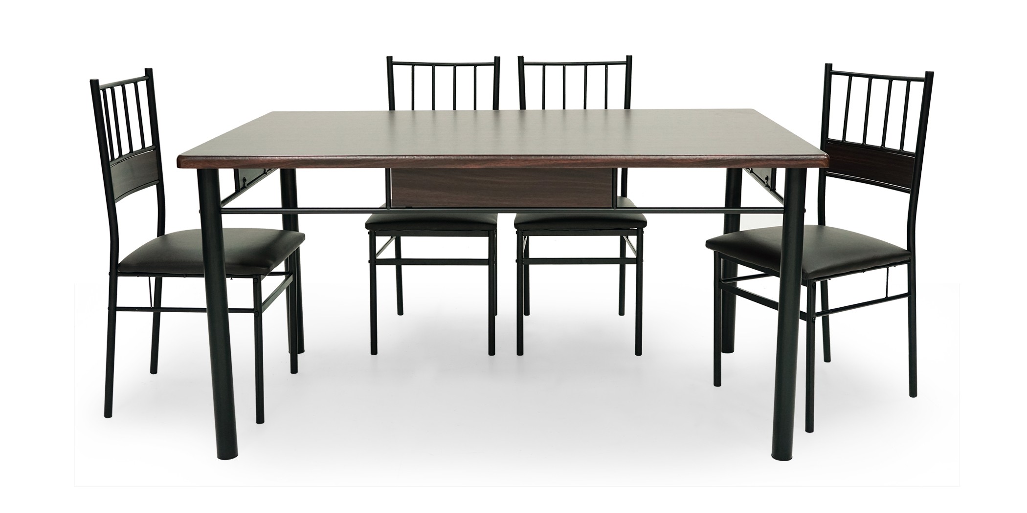 Ixora Table and 6 Chairs Metal/MDF Top