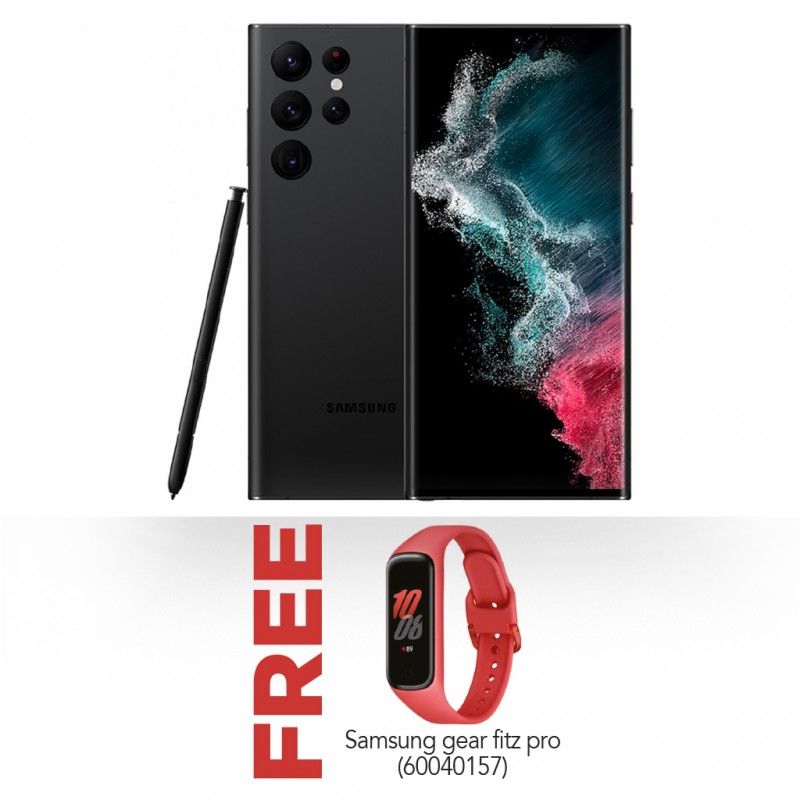 Samsung Galaxy S22 Ultra Black & Free Samsung Galaxy Fit 2