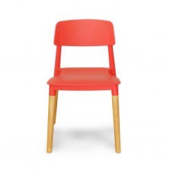 Stacking Chair COUXL802 Red Plastic
