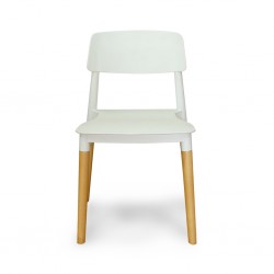 Stacking Chair COUXL802 White Plastic