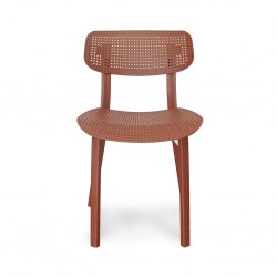 Stacking Chair COUXL804 Brown Plastic