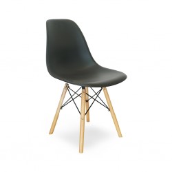 Stacking Chair COUXL806 Black Plastic