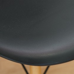 Stacking Chair COUXL806 Black Plastic