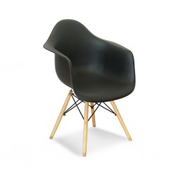 Stacking Chair COUXL815 Black Plastic