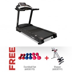JDM Sports TM 2058A Treadmill & Free Dumbbell Set + Sharper